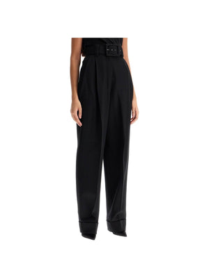 MAX MARA PIANOFORTE-Wool Tuxedo Pants-JOHN JULIA