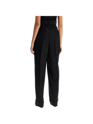 MAX MARA PIANOFORTE-Wool Tuxedo Pants-JOHN JULIA