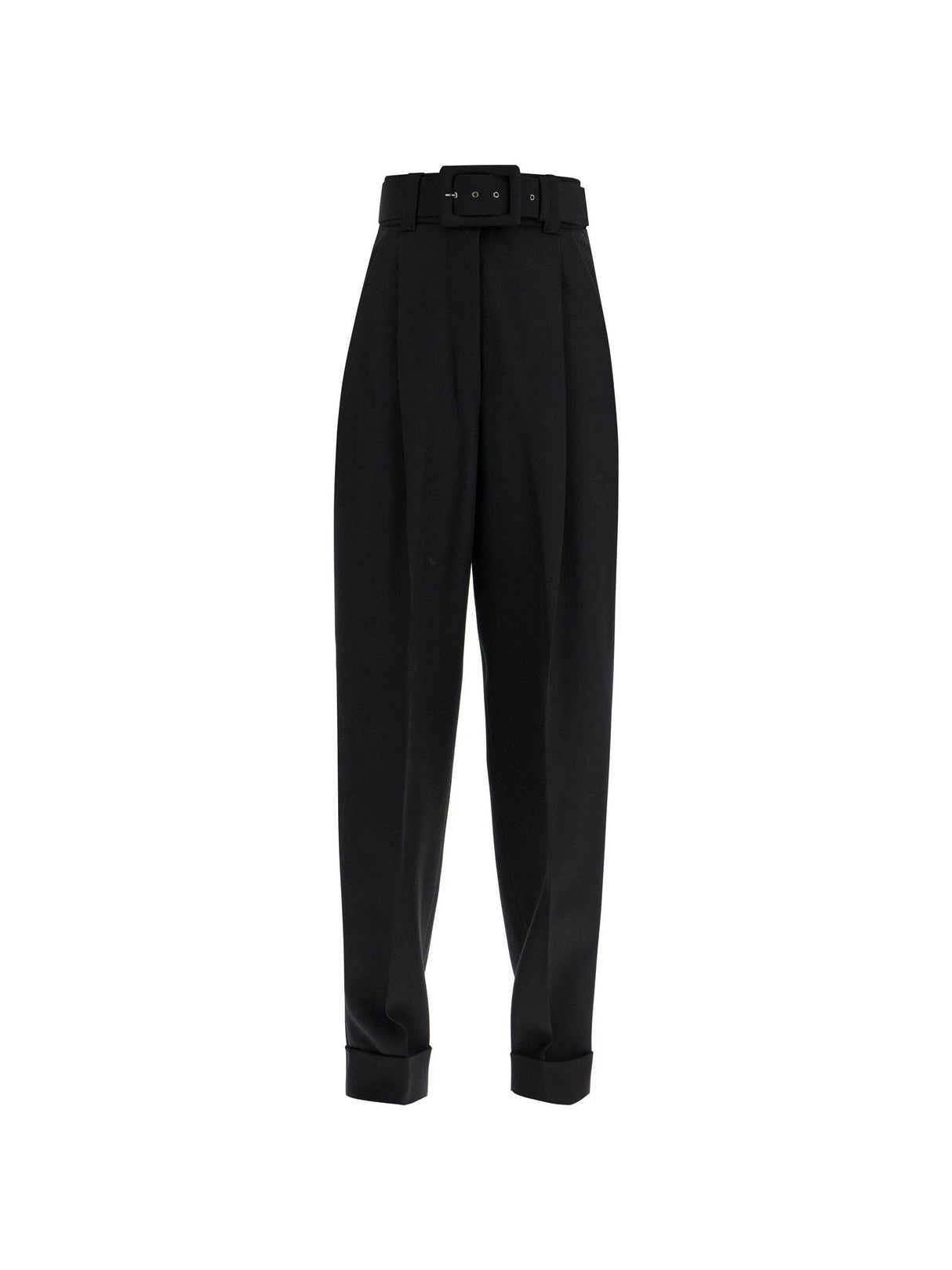 MAX MARA PIANOFORTE-Wool Tuxedo Pants-JOHN JULIA