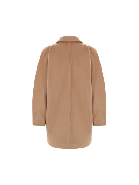 Rebus Wool Cashmere Peacoat-MAX MARA-JOHN JULIA