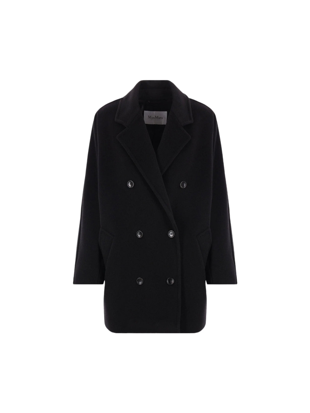 Rebus Wool Cashmere Peacoat-MAX MARA-JOHN JULIA