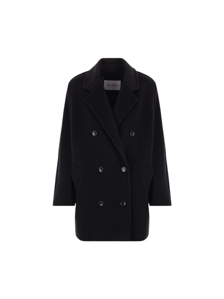 Rebus Wool Cashmere Peacoat-MAX MARA-JOHN JULIA