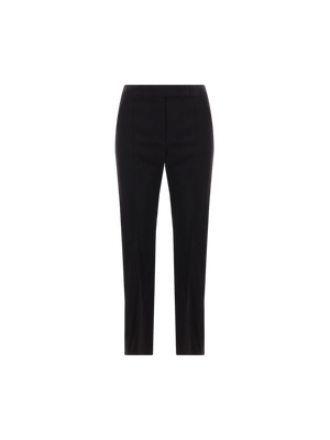 Rino Wool and Mohair Tuxedo Pants-MAX MARA-JOHN JULIA