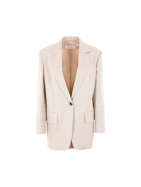 Rosi Single-breasted Wool Jacket-MAX MARA-JOHN JULIA