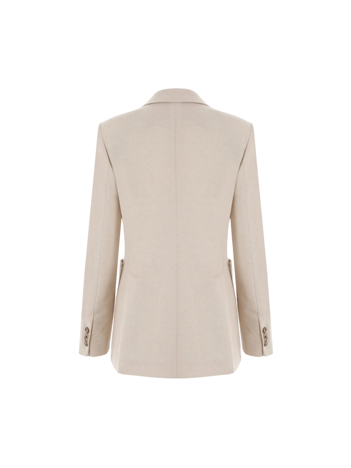 Single-Breasted Herringbone Cashmere Jacket-Max Mara-JOHN JULIA