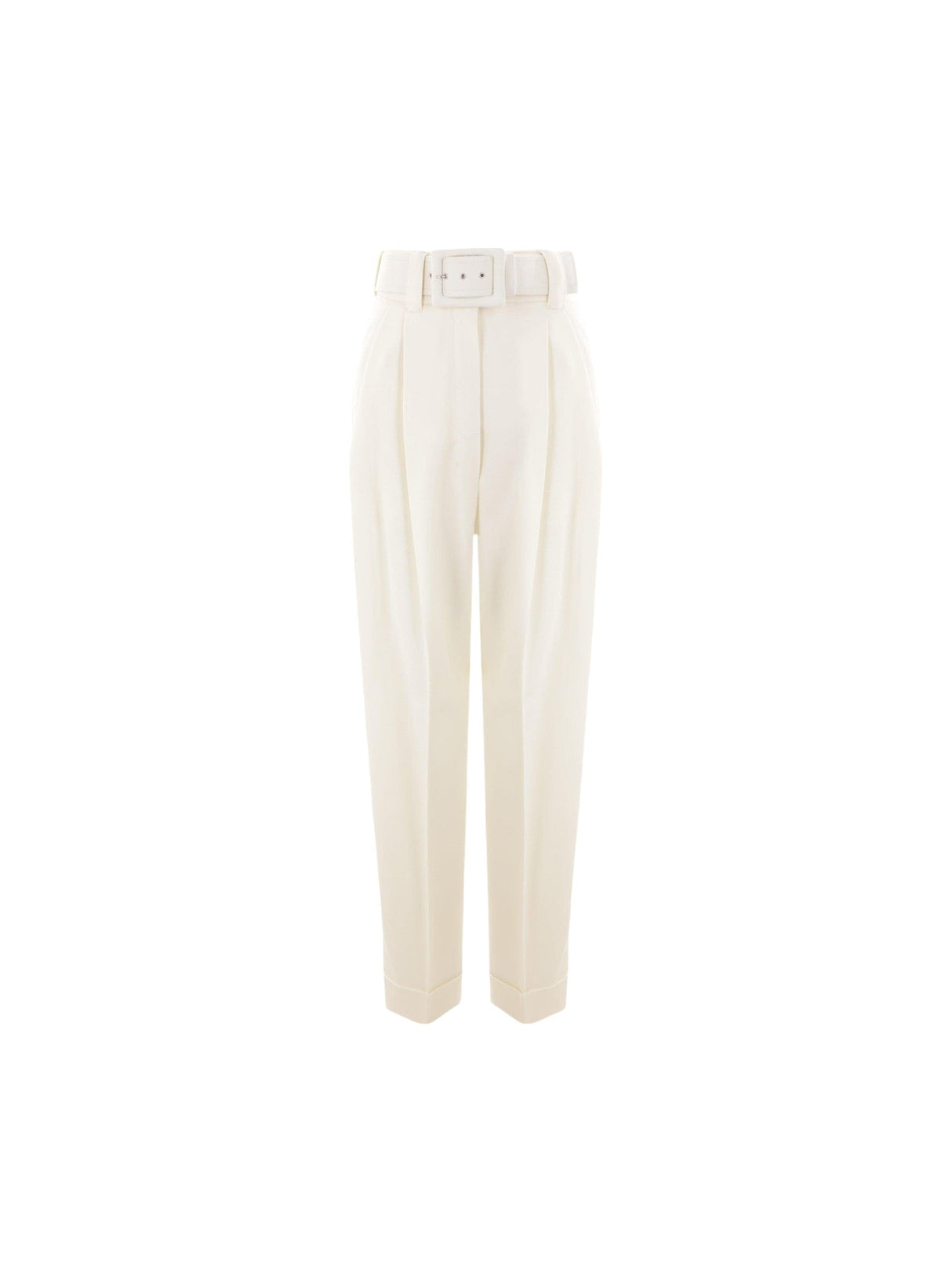 Wide-leg Grain De Poudre Trousers-MAX MARA-JOHN JULIA