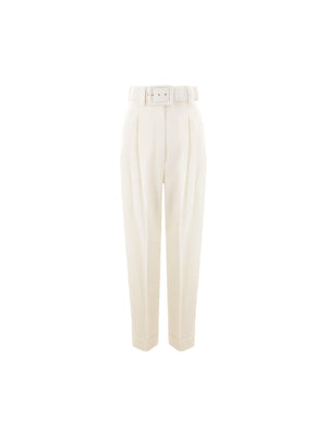 Wide-leg Grain De Poudre Trousers-MAX MARA-JOHN JULIA