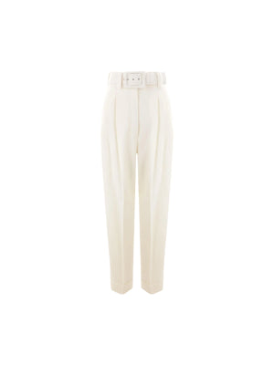 Wide-leg Grain De Poudre Trousers-MAX MARA-JOHN JULIA