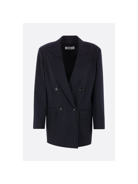 Wool Double-breasted Jacket-MAX MARA-JOHN JULIA