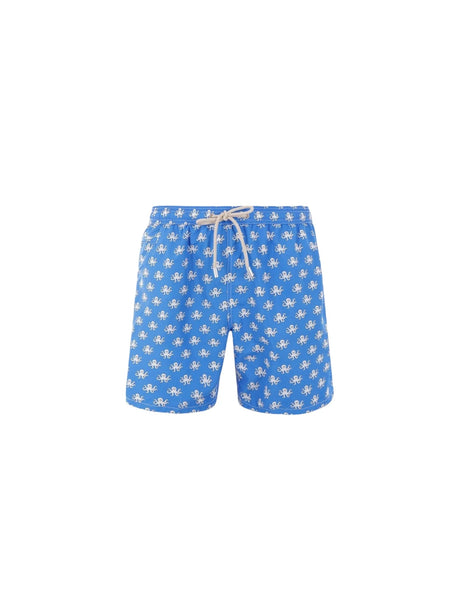 Octopus Print Recycled Nylon Swim Shorts-MC2 SAINT BARTH-JOHN JULIA