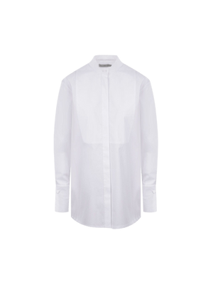 Bib-detailed Poplin Shirt-MILA SCHON-JOHN JULIA