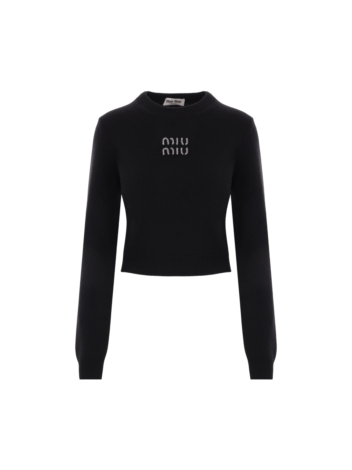 Cashmere Cropped Sweater-MIU MIU-JOHN JULIA