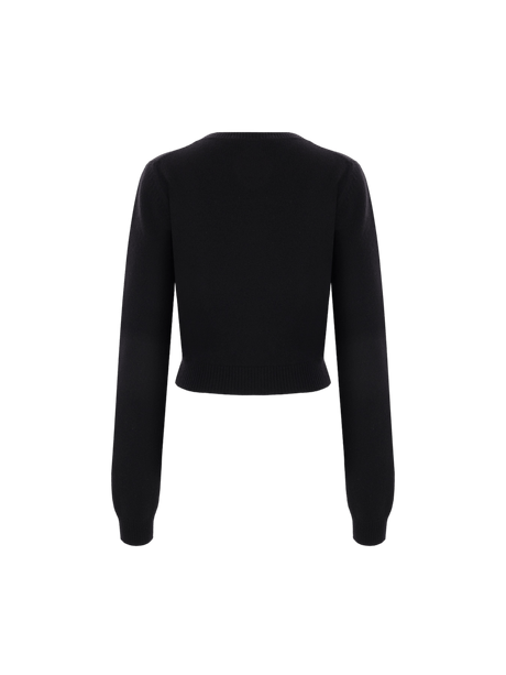 Cashmere Cropped Sweater-MIU MIU-JOHN JULIA