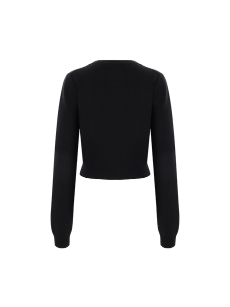 Cashmere Cropped Sweater-MIU MIU-JOHN JULIA