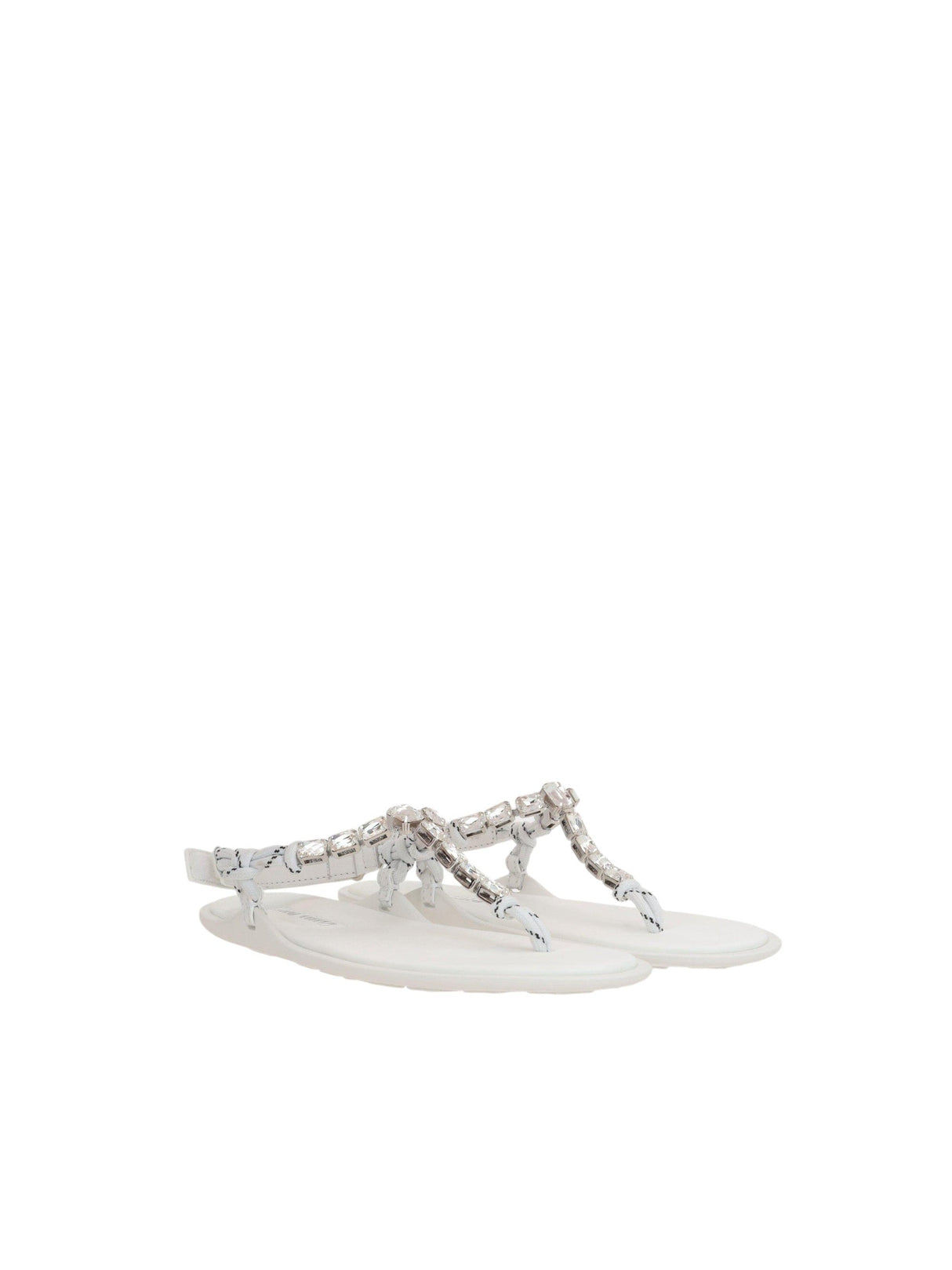 Cord Thong Sandals-MIU MIU-JOHN JULIA