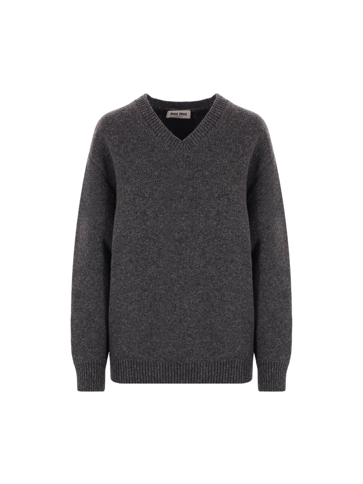 Oversize Shetland Wool Sweater-MIU MIU-JOHN JULIA