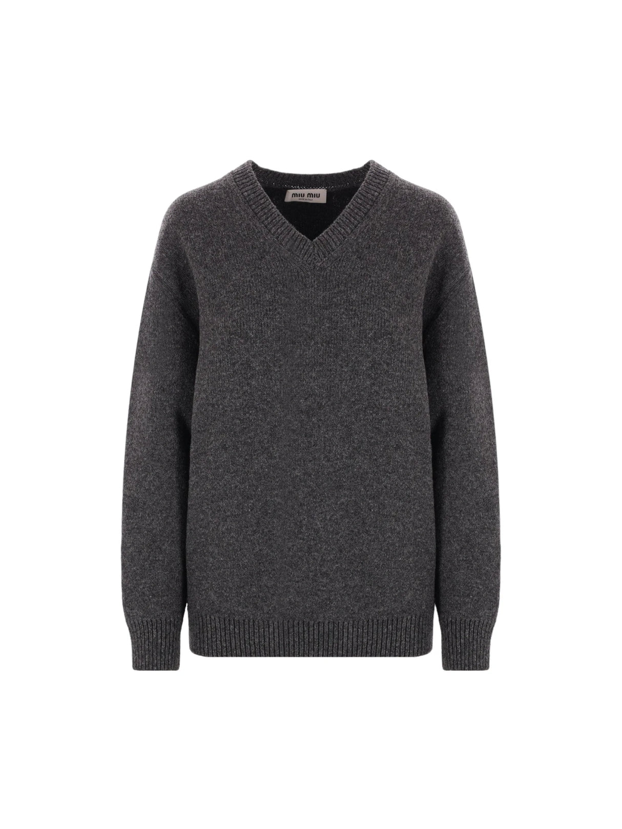 Oversize Shetland Wool Sweater-MIU MIU-JOHN JULIA