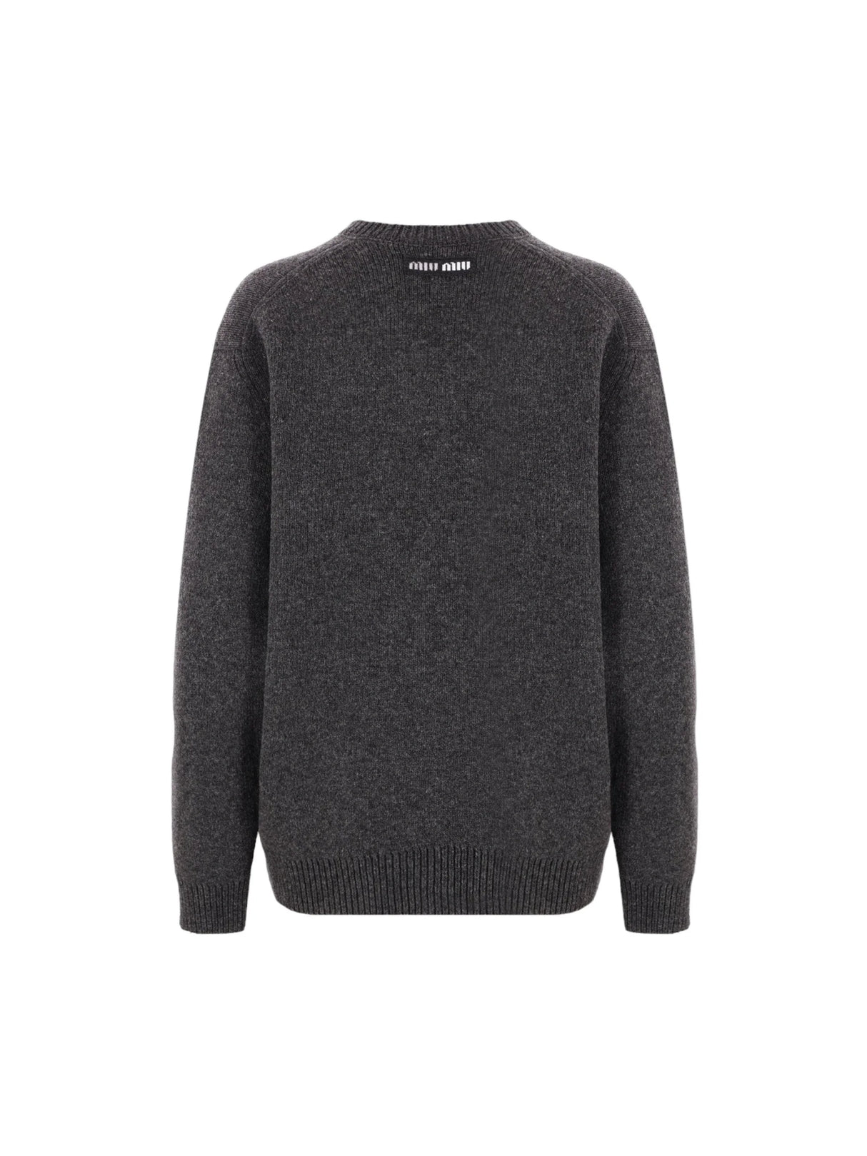 Oversize Shetland Wool Sweater-MIU MIU-JOHN JULIA