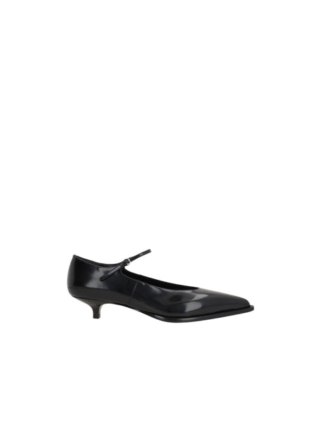 Polished Leather Pumps-MIU MIU-JOHN JULIA