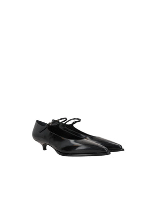 Polished Leather Pumps-MIU MIU-JOHN JULIA