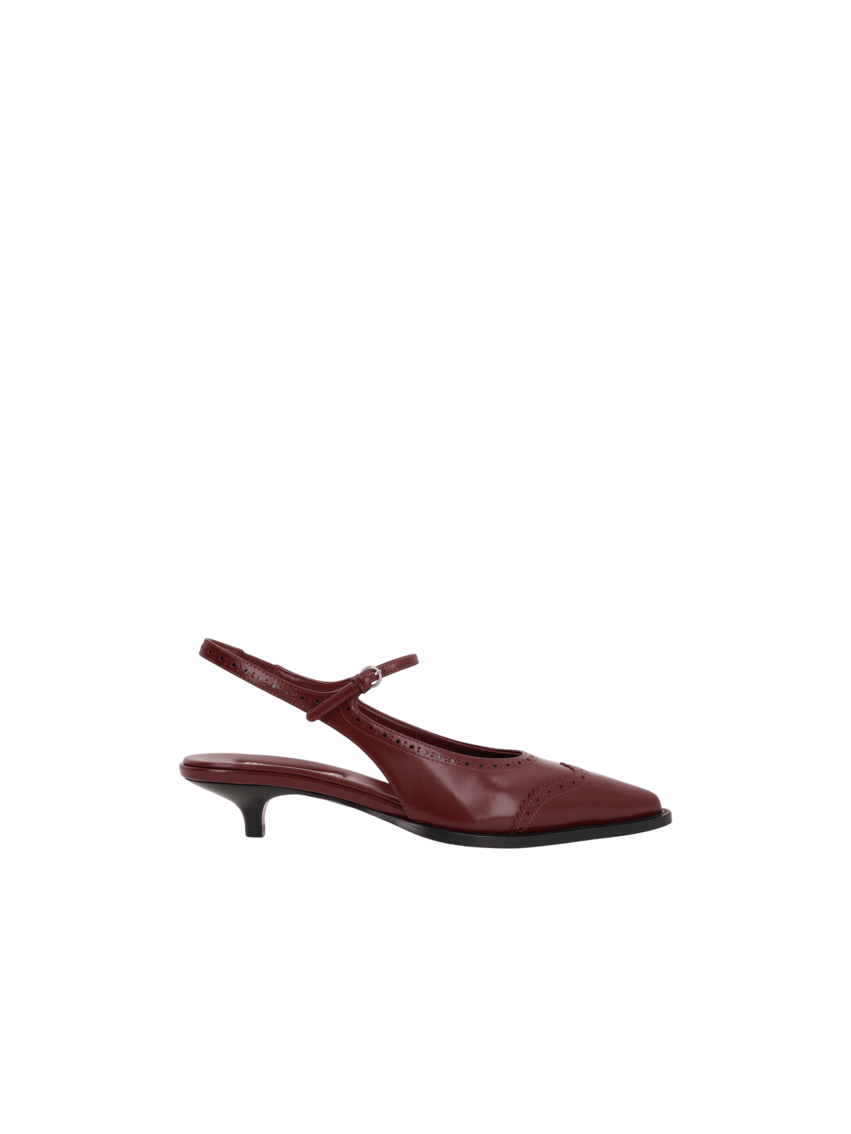 Polished Leather Slingbacks-MIU MIU-JOHN JULIA