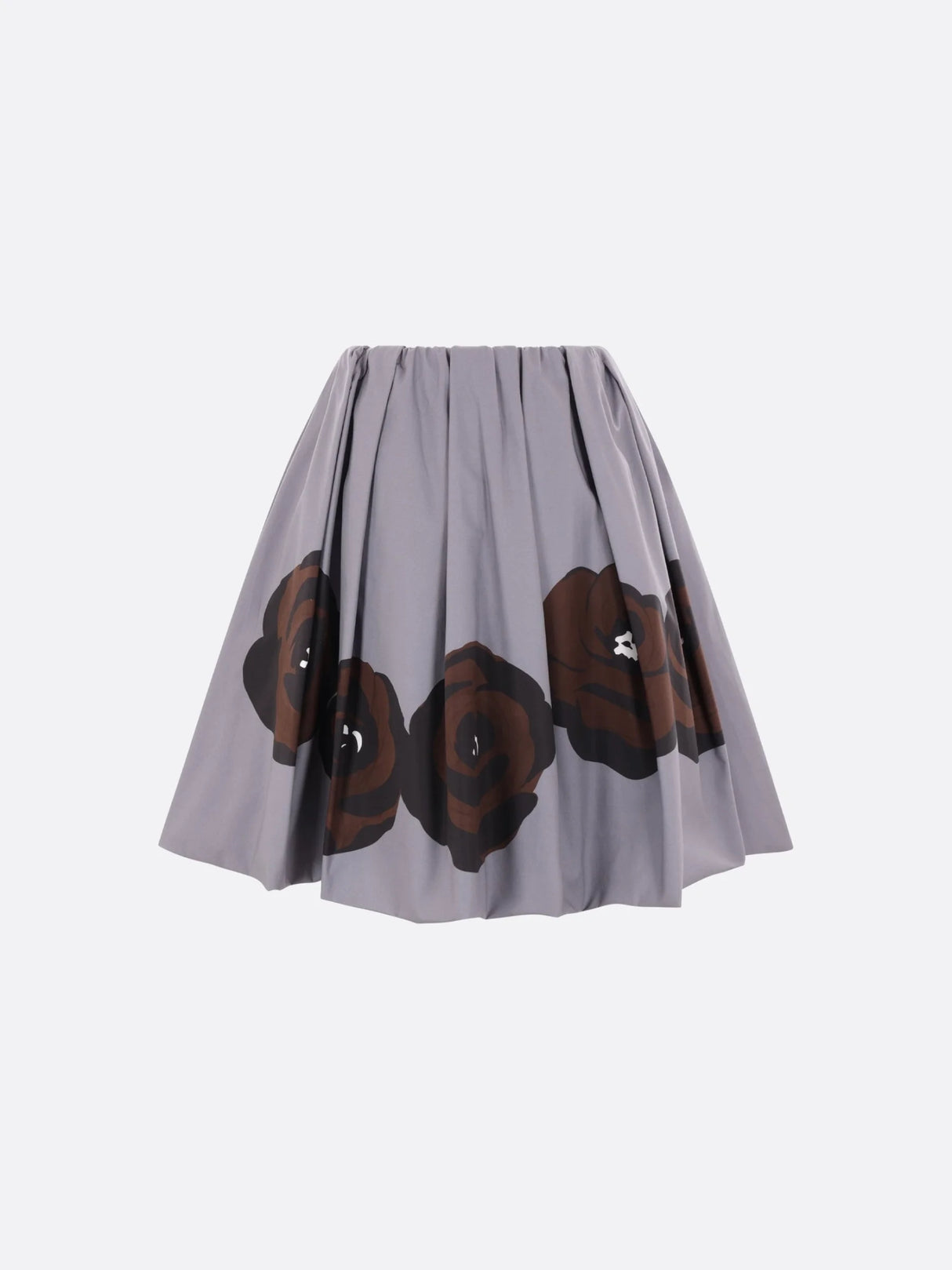 Rose Print Poplin Skirt-MIU MIU-JOHN JULIA