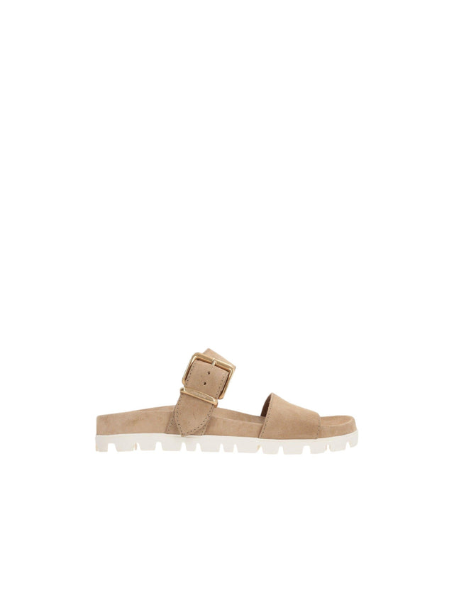 Suede Flat Sandals-MIU MIU-JOHN JULIA