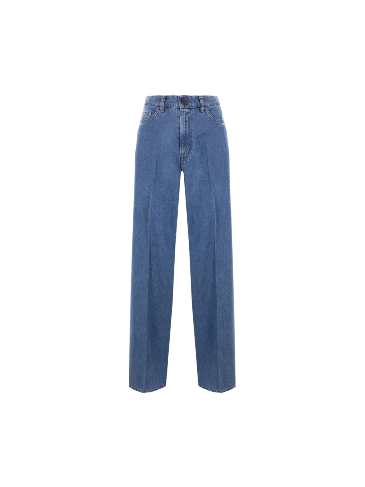 Wide-leg Light Denim Jeans-MIU MIU-JOHN JULIA