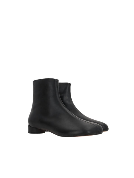 Anatomic Smooth Leather Ankle Boots-MM6 Maison Margiela-JOHN JULIA