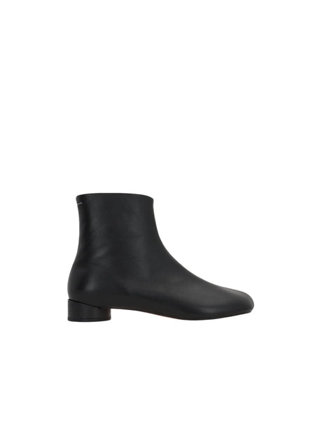 Anatomic Smooth Leather Ankle Boots-MM6 Maison Margiela-JOHN JULIA