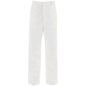 White Cotton Bull Pants MM6 MAISON MARGIELA JOHN JULIA.