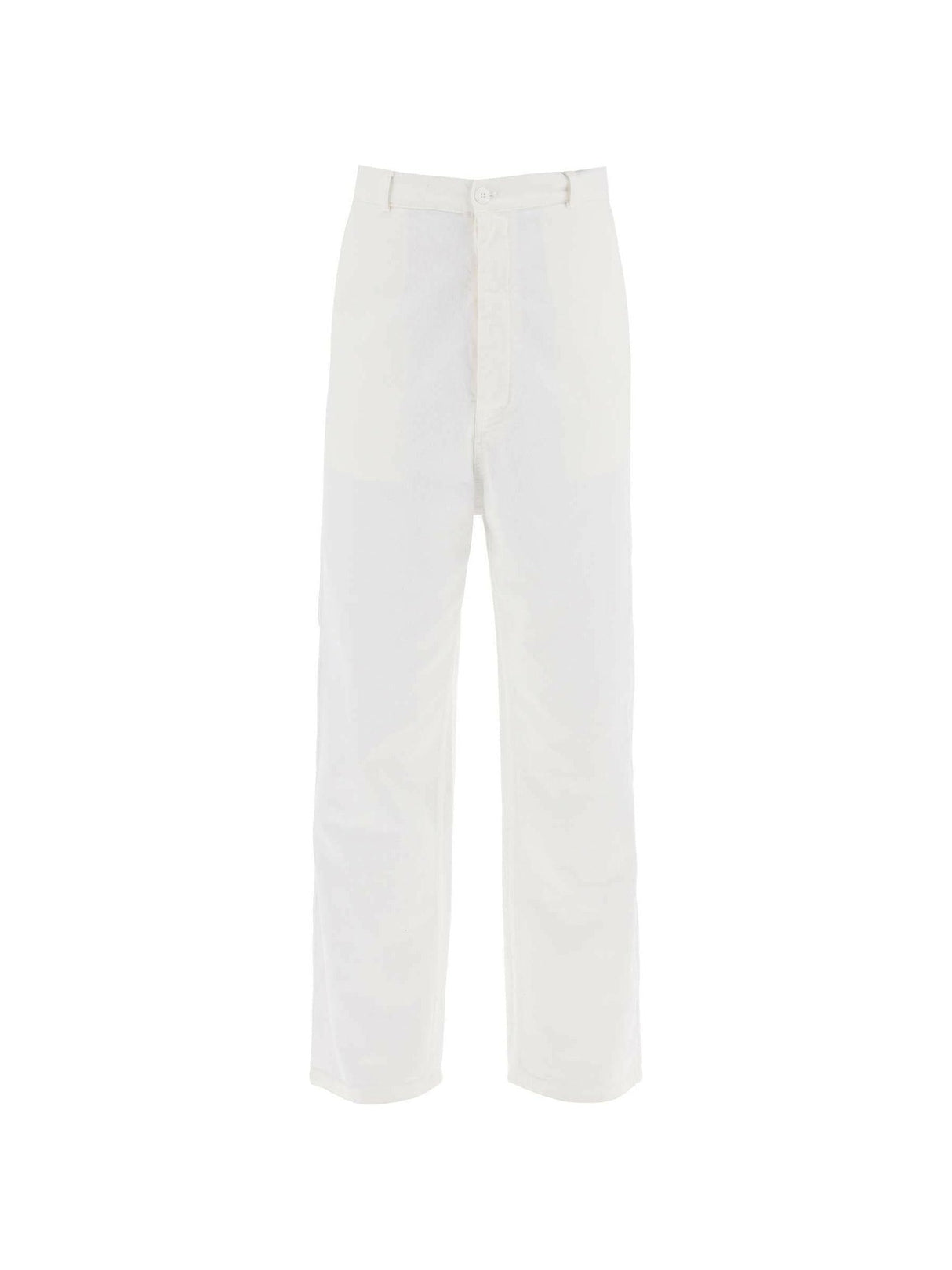 White Cotton Bull Pants MM6 MAISON MARGIELA JOHN JULIA.