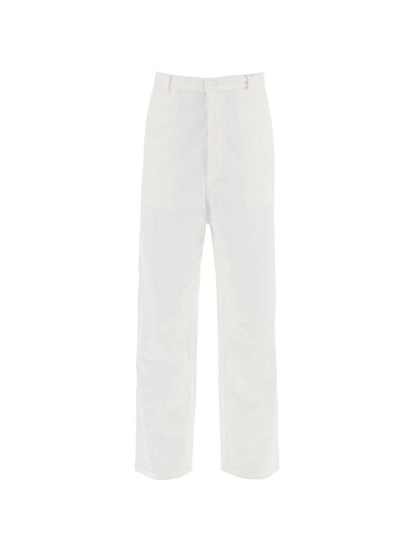 White Cotton Bull Pants MM6 MAISON MARGIELA JOHN JULIA.