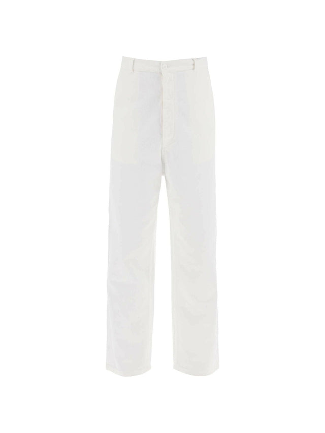 White Cotton Bull Pants MM6 MAISON MARGIELA JOHN JULIA.