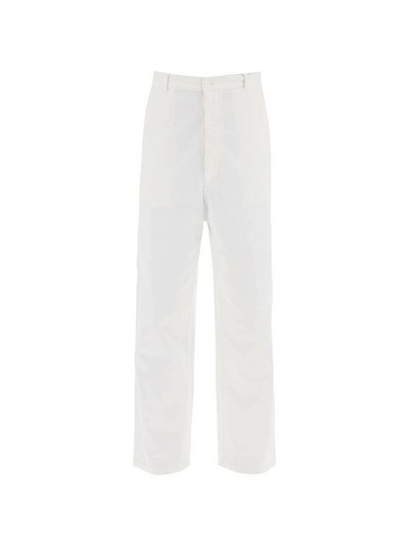 White Cotton Bull Pants MM6 MAISON MARGIELA JOHN JULIA.