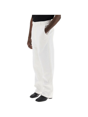 White Cotton Bull Pants MM6 MAISON MARGIELA JOHN JULIA.