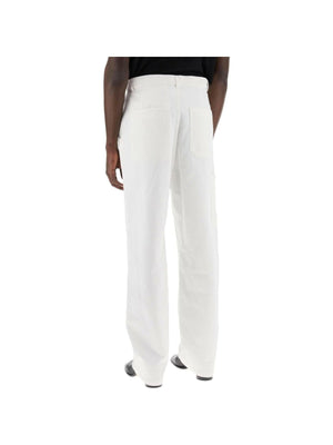 White Cotton Bull Pants MM6 MAISON MARGIELA JOHN JULIA.