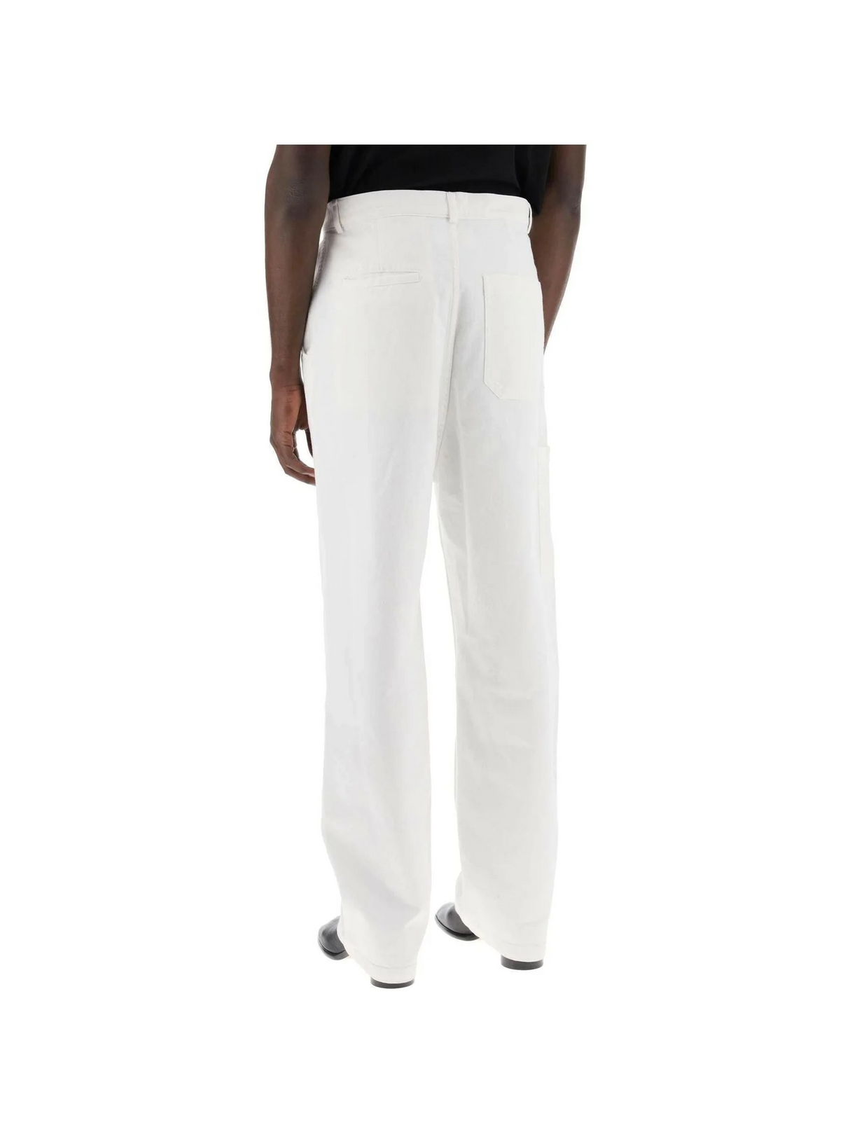 White Cotton Bull Pants MM6 MAISON MARGIELA JOHN JULIA.