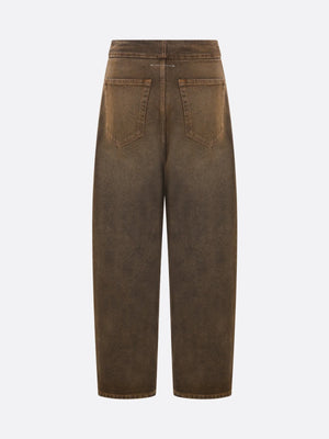 Cropped Denim Jeans-MM6 MAISON MARGIELA-JOHN JULIA