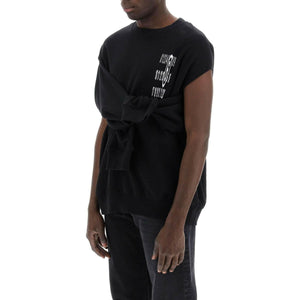 Black Numeric Cut-Out Sleeve Detail Sweatshirt MM6 MAISON MARGIELA JOHN JULIA.