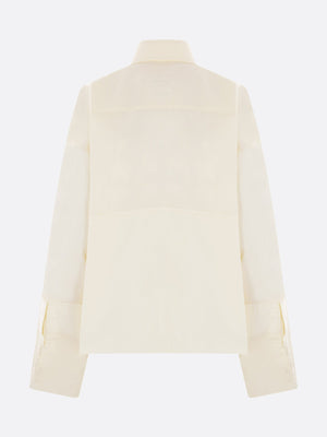 Numeric Print Cotton Poplin Shirt-MM6 MAISON MARGIELA-JOHN JULIA