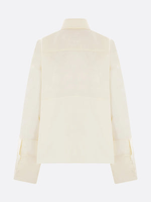 Numeric Print Cotton Poplin Shirt-MM6 MAISON MARGIELA-JOHN JULIA