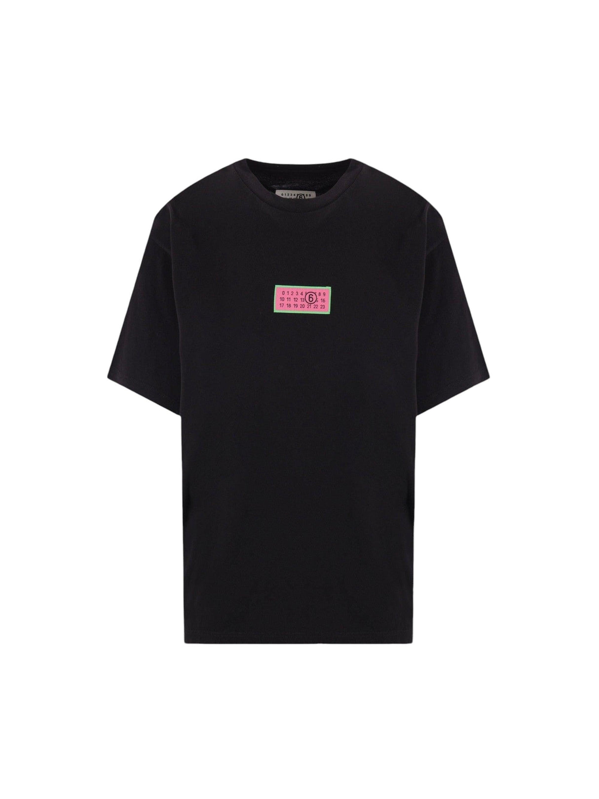 Numeric Signature Patch Cotton T-shirt-MM6 MAISON MARGIELA-JOHN JULIA