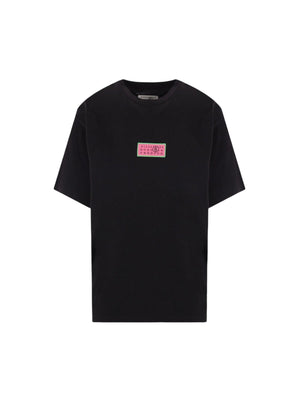 Numeric Signature Patch Cotton T-shirt-MM6 MAISON MARGIELA-JOHN JULIA