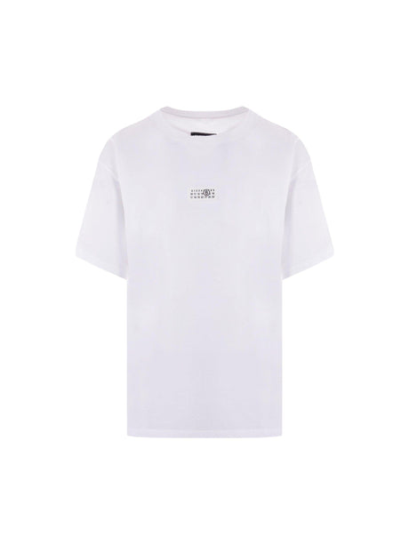 MM6 MAISON MARGIELA-Numeric Signature Patch Cotton T-shirt-JOHN JULIA