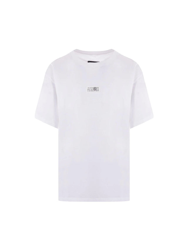 MM6 MAISON MARGIELA-Numeric Signature Patch Cotton T-shirt-JOHN JULIA