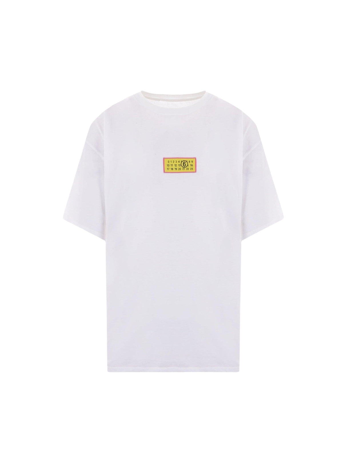 Numeric Signature Patch Cotton T-shirt-MM6 MAISON MARGIELA-JOHN JULIA