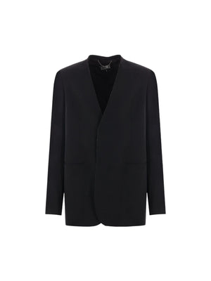 Single-breasted Gabardine Jacket-MM6 MAISON MARGIELA-JOHN JULIA