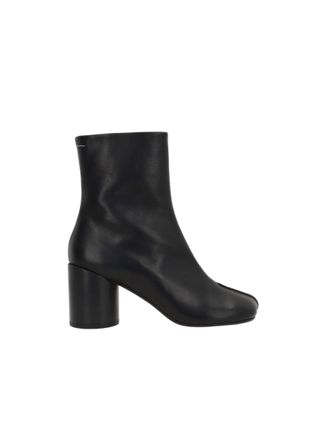 Stitch-Out Leather Ankle Boots-MM6 MAISON MARGIELA-JOHN JULIA