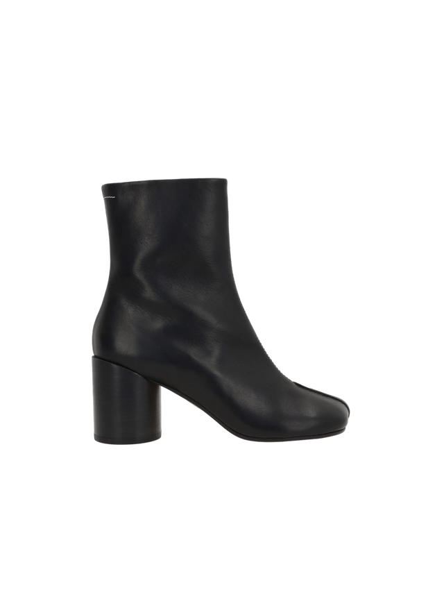 Stitch-Out Leather Ankle Boots-MM6 MAISON MARGIELA-JOHN JULIA